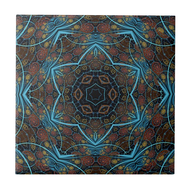 Mandala Rosette Boho Bohemian Style Dandy Pattern (Frente)