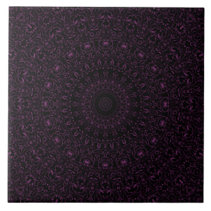Mandala Roxo de Bizâncio com Simetria Itrata