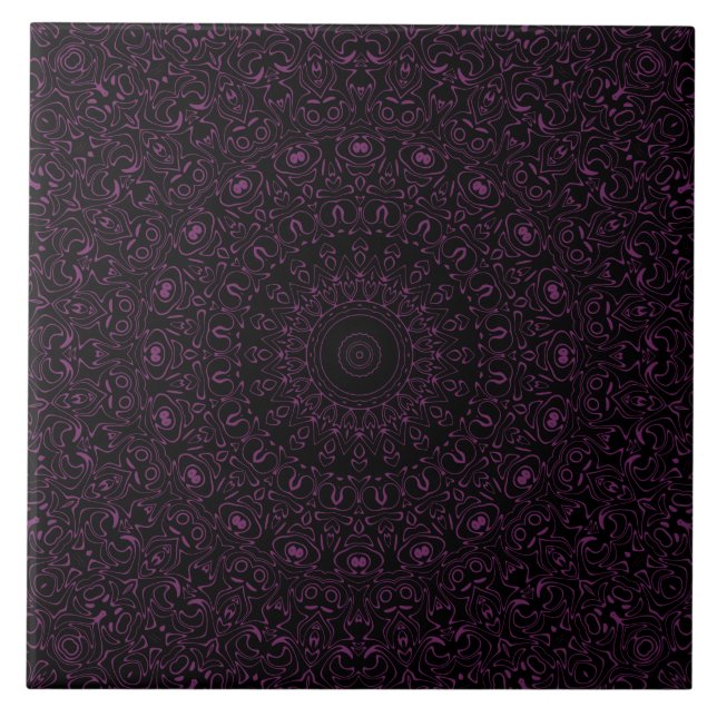 Mandala Roxo de Bizâncio com Simetria Itrata (Frente)