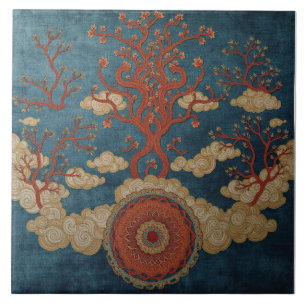 Mandala Sob as Árvores das Nuvens