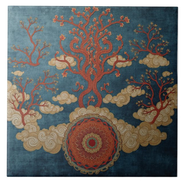 Mandala Sob as Árvores das Nuvens (Frente)