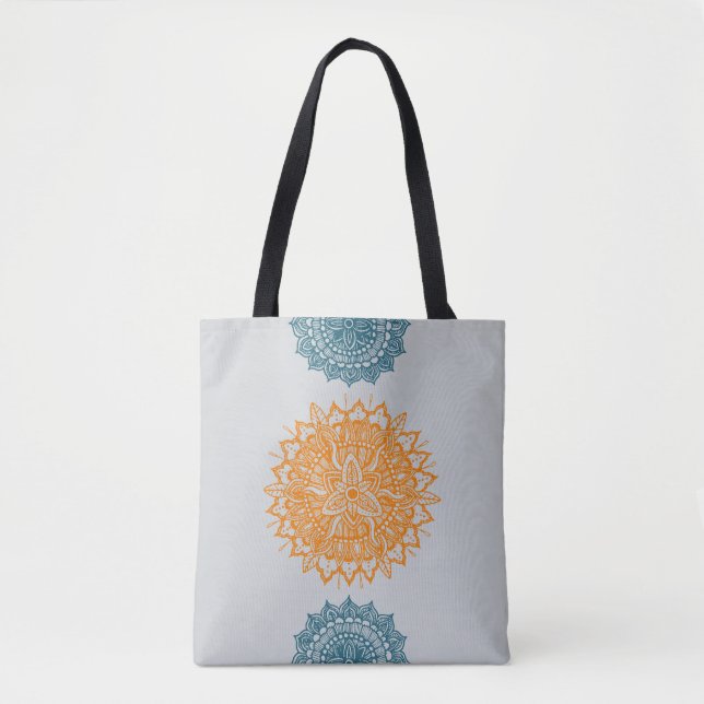 Mandala Tracery Ornament Tote Bag (Frente)