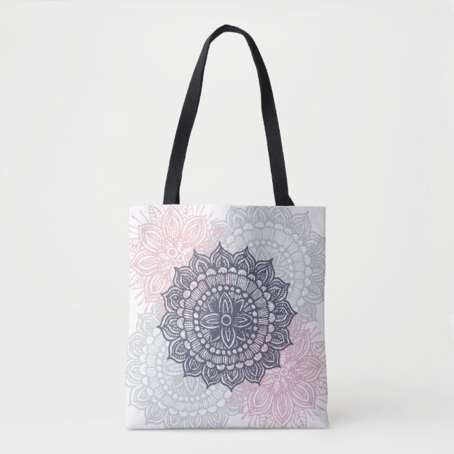 Mandala Tracery Ornament Tote Bag (Frente)