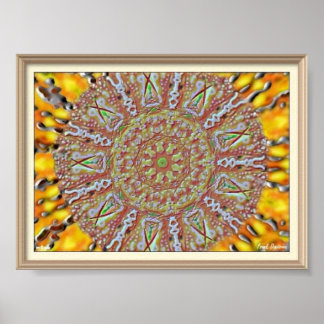 Mandala Trippy Poster