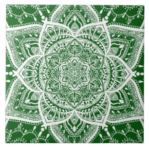 Mandala Verde e Branco - Loergann em Moringa