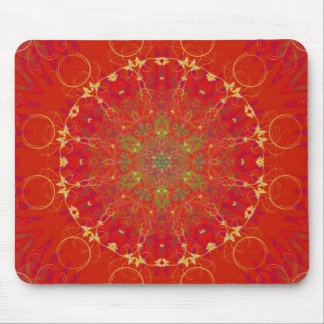 Mandala vermelha Mousepad de Sun da lua