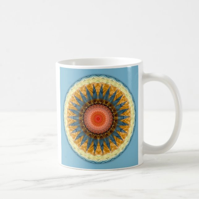 Mandalas do coração da rendição, no. 8, caneca (Direita)