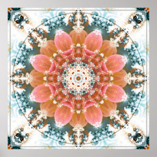 Mandalas do Poster do Coração da Mudança 9