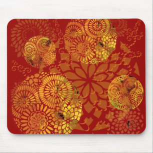 Mandalas Dourados Mousepad
