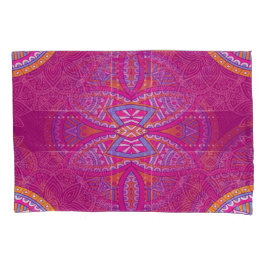 Mandalas em pinks mistos repetem padrões