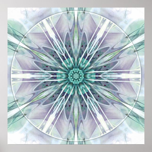 Mandalas para o período de transição 25 Poster (Frente)