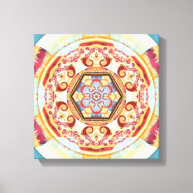 Mandalas para tempos de transição 4 Canvas (Frente)