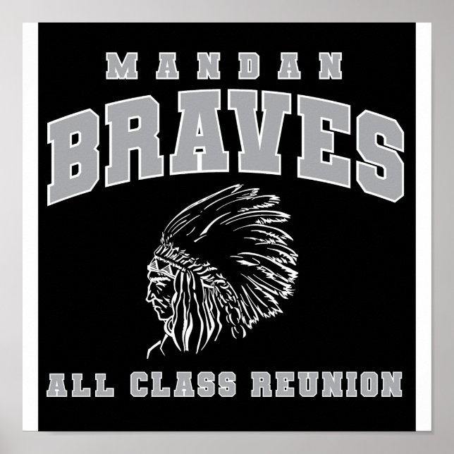 Mandan All Class Reunion Poster (Frente)