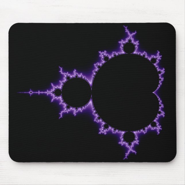 Mandelbrot elétrico Mousepad ajustado (Frente)