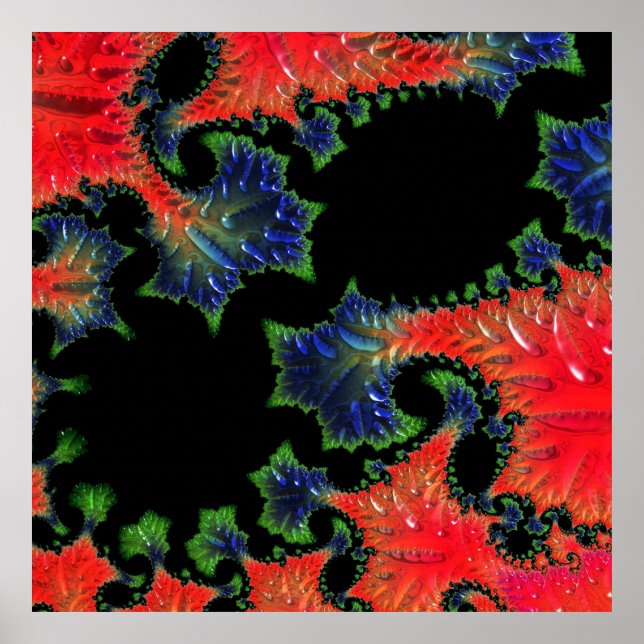 Mandelbrot Garden Poster (Frente)