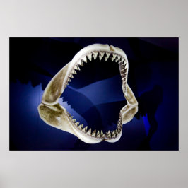 mandíbulas de tubarão e poster de dentes A PARTIR 