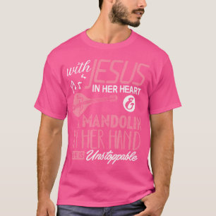 Mandolin Camisa Com Jesus Em Seu Coração Mandolini