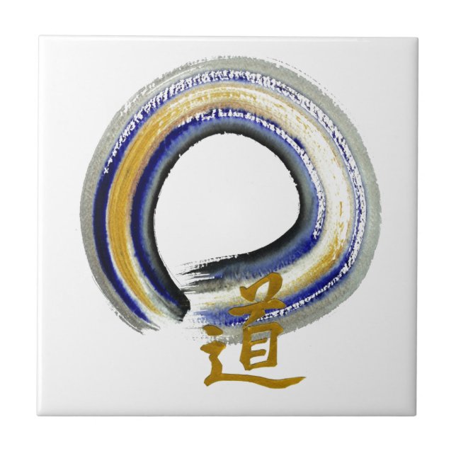 Maneira azul, zen Enso (Frente)