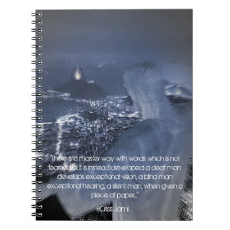 "Maneira mestra com o caderno das palavras"