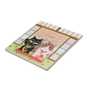 Maneki Neko Lucky Poiluna Cerâmica