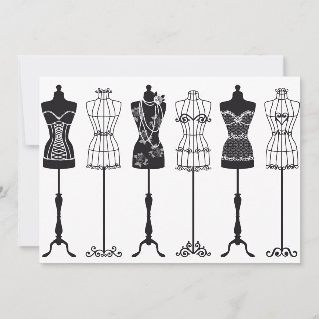 Manequins de moda de safra (Frente)