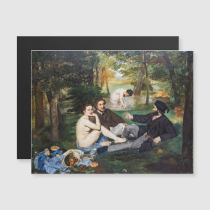 Manet - Almoço na Grama Cartão Magnético