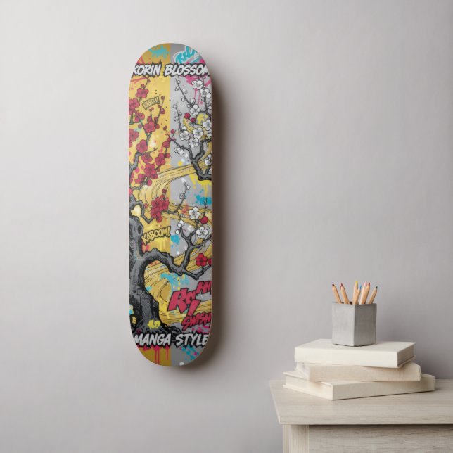 Manga Style Japanese Art for Skateboard & Stickers (Arte de parede)