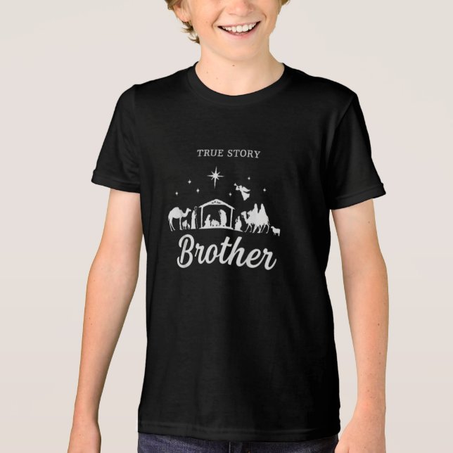 Manger True Story Christmas Brother Pajama (Frente)