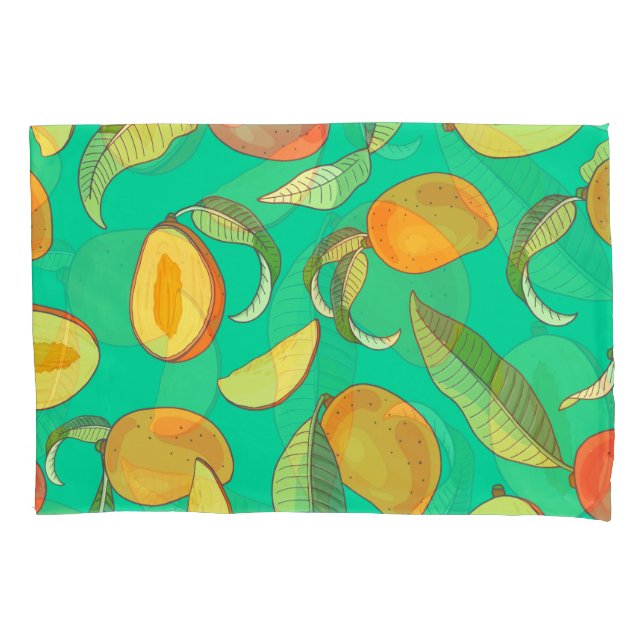 Mango Medley: Padrão de Fruta Tropical (Frente)