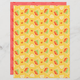 Mango Scrapbook Paper
