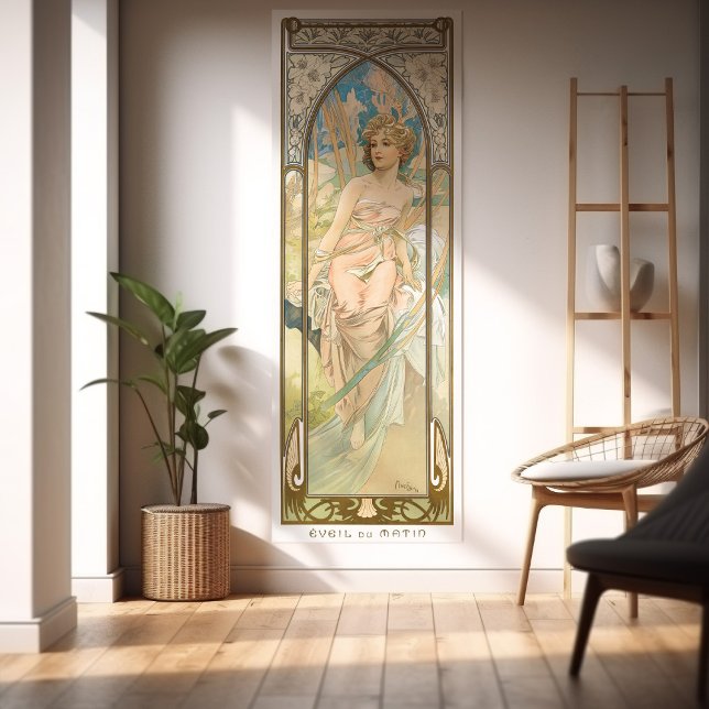 Manhã Acordando Arte Nouveau Poster Set 3/4 Mucha (Criador carregado)
