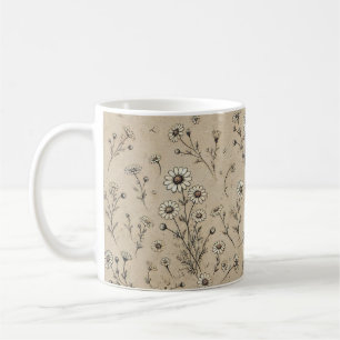 Manhã Bloom: A Caneca Floral de Café