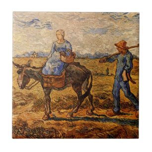 Manhã, Casal de Camponeses por Vincent van Gogh