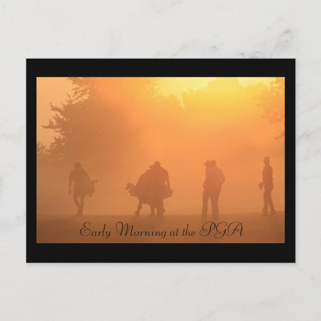 Manhã cedo no cartão postal PGA (Frente)