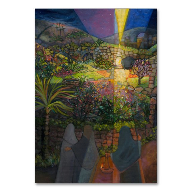 Manhã da páscoa, Mulheres no Cartão de Oração da T (Frente)