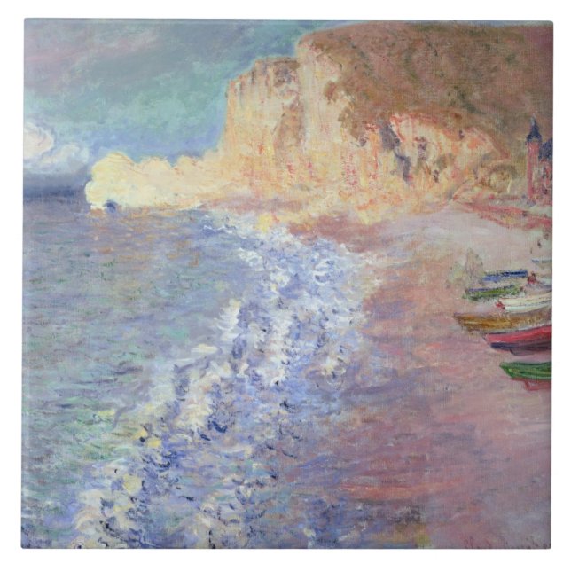 Manhã de Claude Monet | em Etretat (Frente)