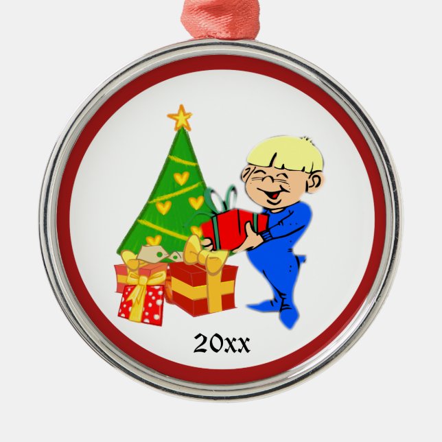 Manhã De Natal Jovens Ornamentos Pessoais (Frente)