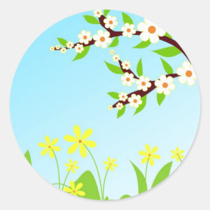 Manhã do primavera - etiqueta