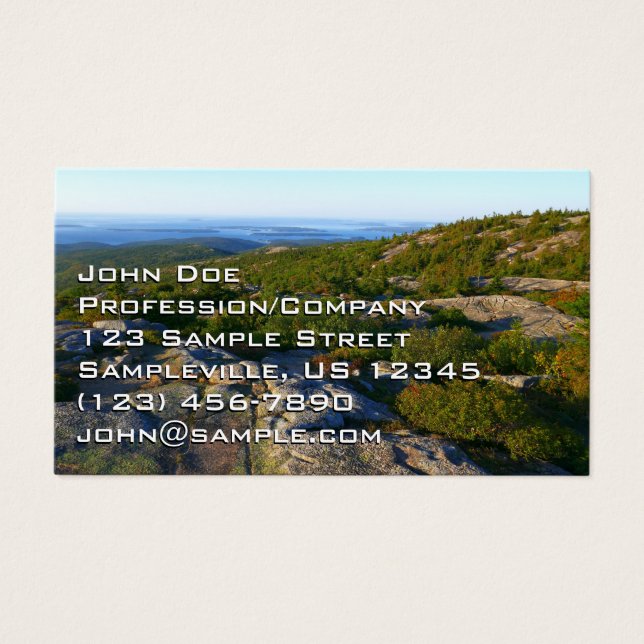 Manhã no topo da montanha Cadillac em Acadia (Frente)