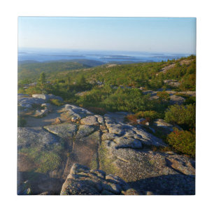 Manhã no topo Montanha Cadillac em Acadia
