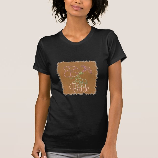 Manhã rosa Glórias Camisas de noiva (Frente)