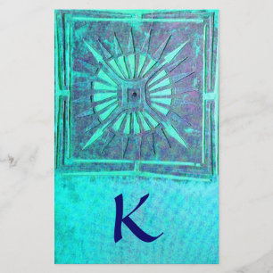MANHÃ STAR MONOGRAM, azul turquase