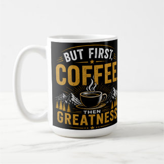 Manhãs frescas com caneca de café pepup
