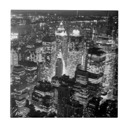 Manhattan Nova Iorque Night Black & White