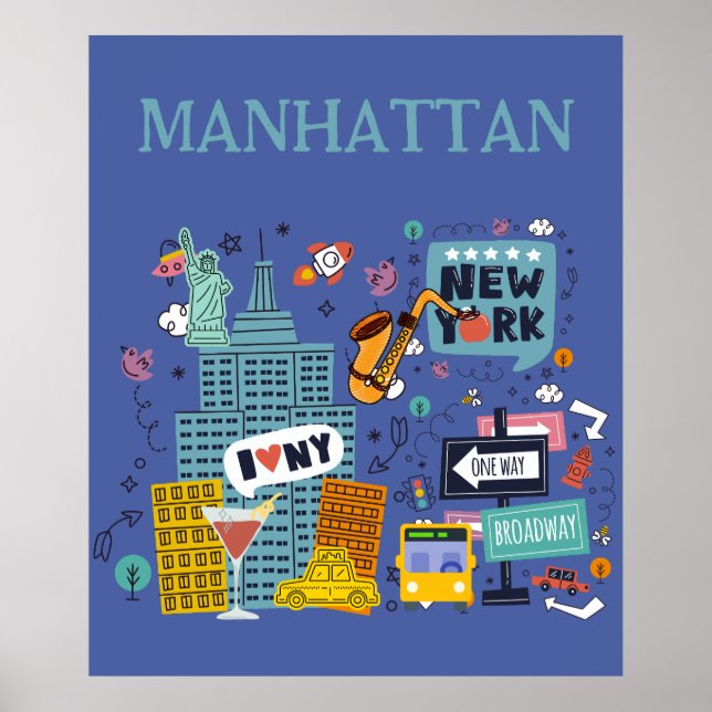 Manhattan, Nova Iorque Poster (Frente)