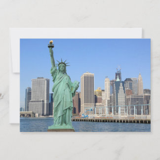 Manhattan Skyline e a Estátua da Liberdade