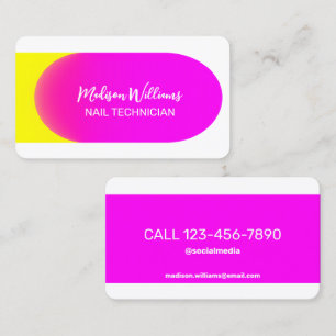 Manicurist Nail Technician Cartão de visita