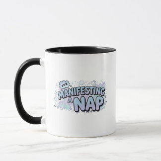 Manifestando um Sono Engraçado Caneca Pastel Retro