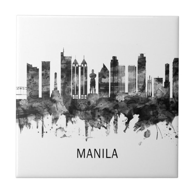 Manila Filipinas Skyline BW (Frente)