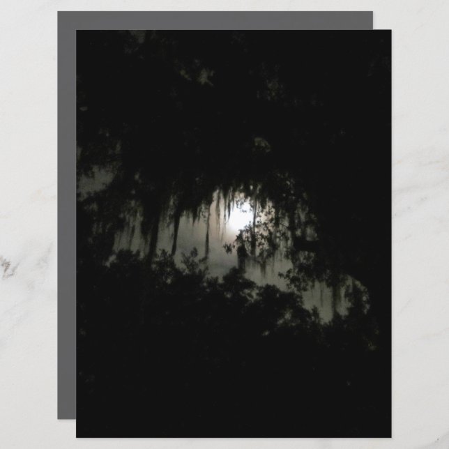 Manipulação de Papel Escuro para Noite (Frente/Verso)